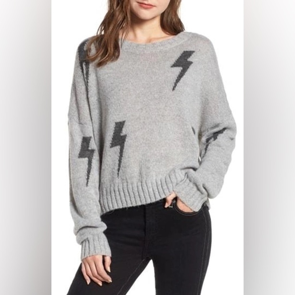 Rails lightning bolt wool/alpaca mix sweater